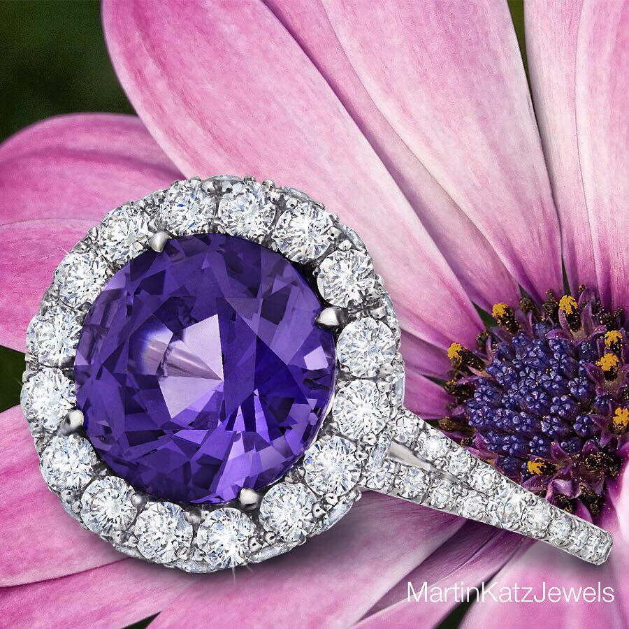 Gorgeous Spinel and Diamond Ring by Martin Katz