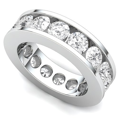 Channel Set Diamond Eternity Ring (4 ct.)