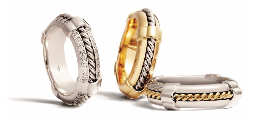 THE LIFE RING COLLECTION Inspired by the Asprey archive, a unisex ring to symbolise love, friendship and life. 