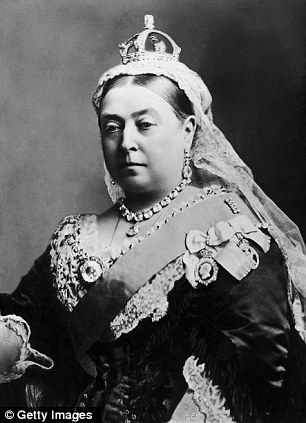 Fit for a queen: This small diamond crown, as worn by Queen Victoria for her official Diamond Jubilee portrait in 1870