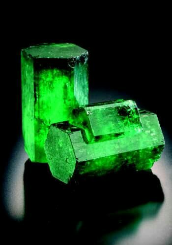 Fine natural emerald crystal from Muz-La Pita Mining area.
