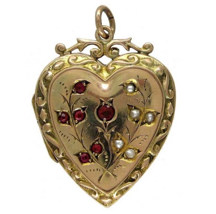 Victorian rose gold locket, Vienna, 1880s.