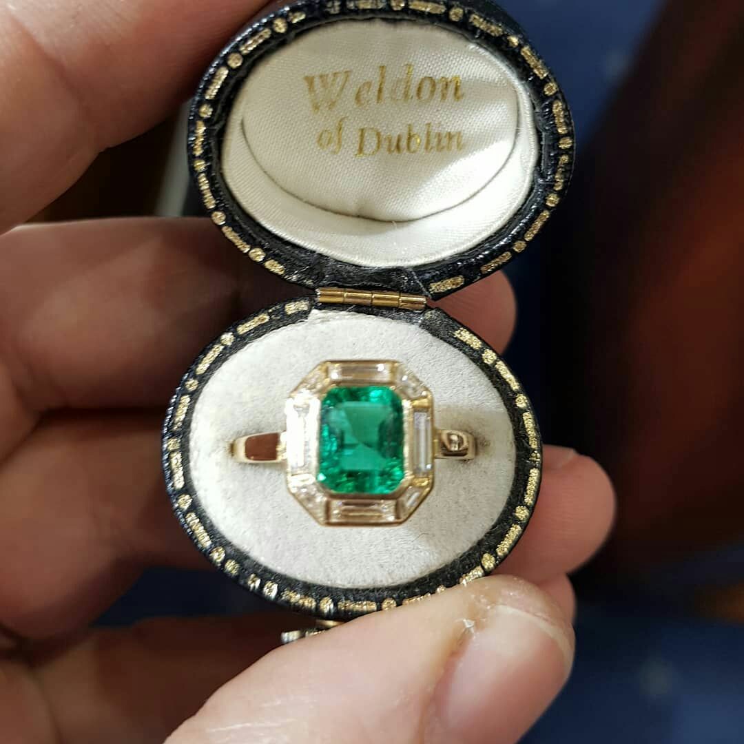 A Gorgeous Emerald and Diamond 