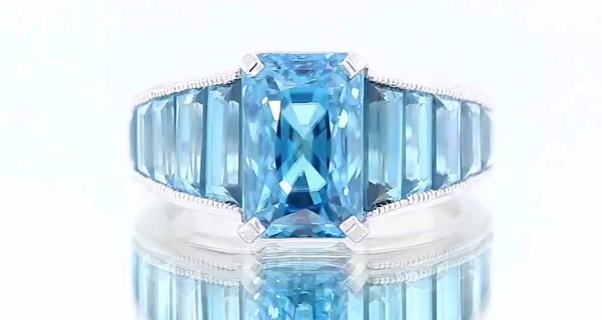Gorgeous Blue Zircon Ring