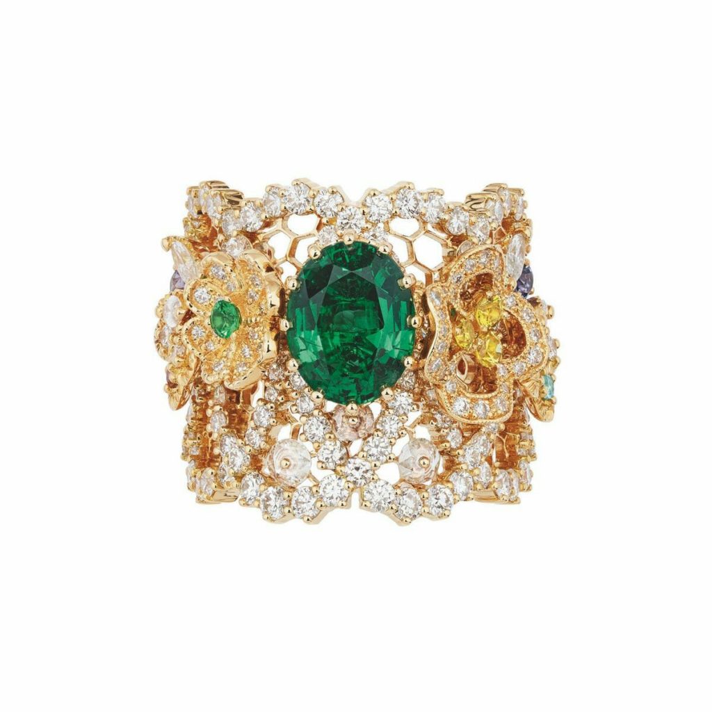 Emerald and Diamond Ring by Dior