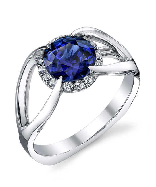 BLUE SAPPHIRE BRIDAL RING