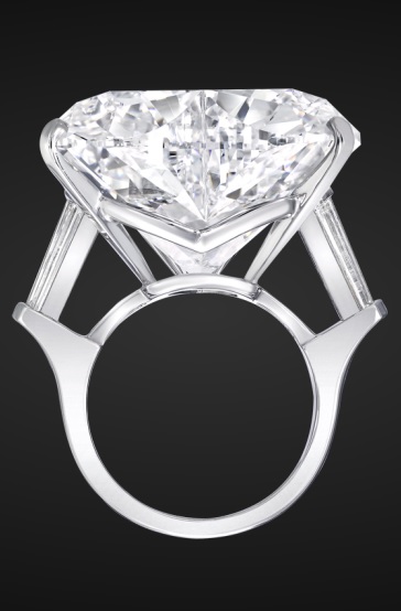White Heart Shape Diamond Ring