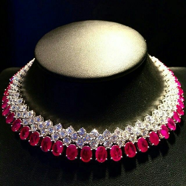A Gorgeous Ruby and Diamond Necklace