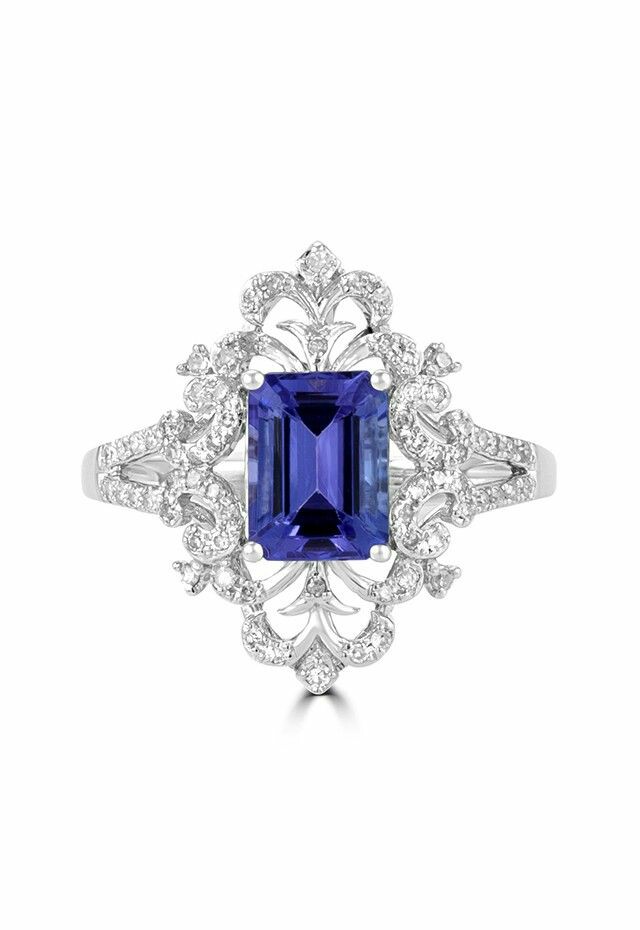A Gorgeous Tanzanite and Diamond Ring by Effy