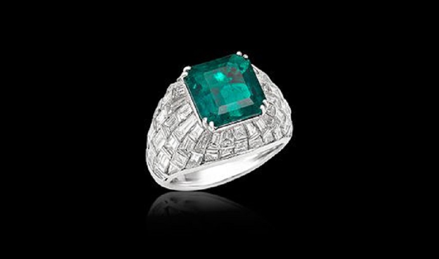 Emerald and Diamond Ring by Picchiotti