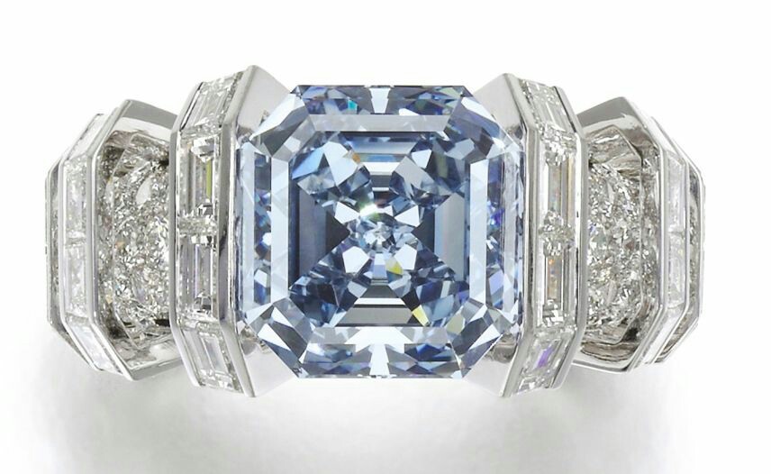 Blue Diamond Ring by Cartier