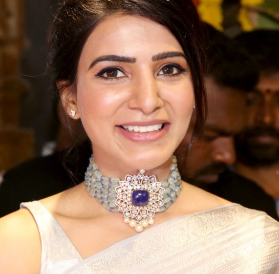 Samantha Akkineni in Akoya Jewels Choker Necklace