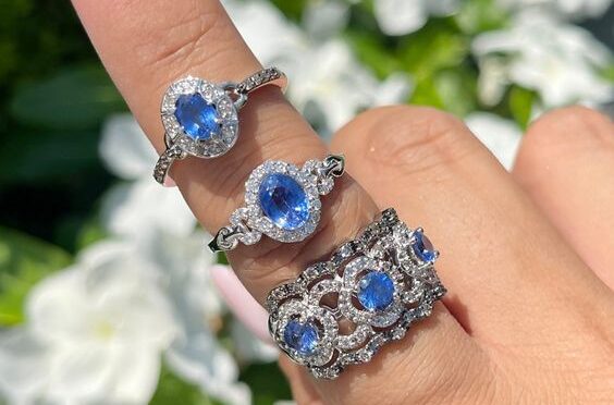 Blueberry Sapphire and Diamond Rings at LeVian